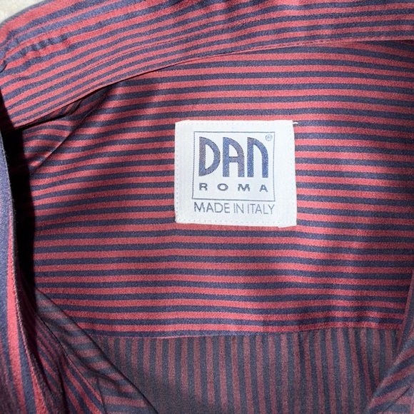 Dan Roma custom made Italian Striped Shirt XXL - Picture 3 of 7